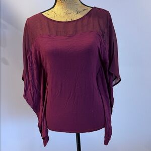 White House Black Market Plum Blouse